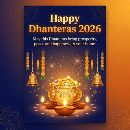 happy dhanteras 2026 shop and store greeting posters - Happy Dhanteras 2026
