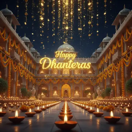 Happy Dhanteras Card Template Online Free - Free Template Download