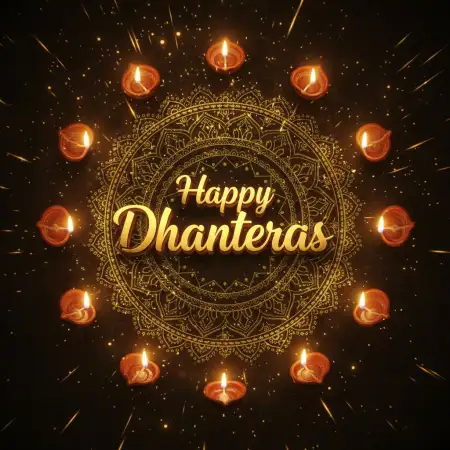 Happy Dhanteras Photo Frame Editing Background - Free Background Download