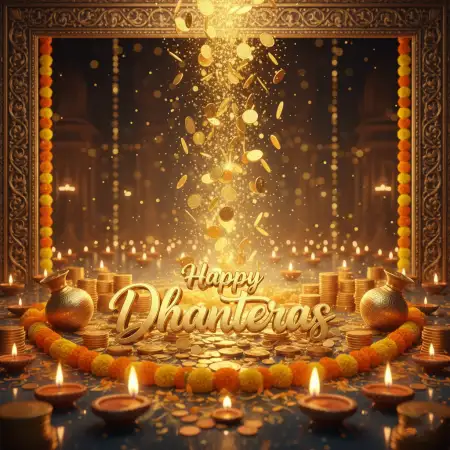 Free Happy Dhanteras Photo With Name Editing Background Download