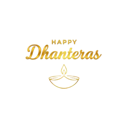 Happy Dhanteras Png In 3d Rendering Style - Free Dhanteras Png Download