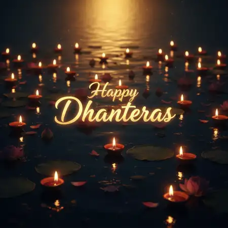 Free Happy Dhanteras Wishes For Office And Staff Background Download