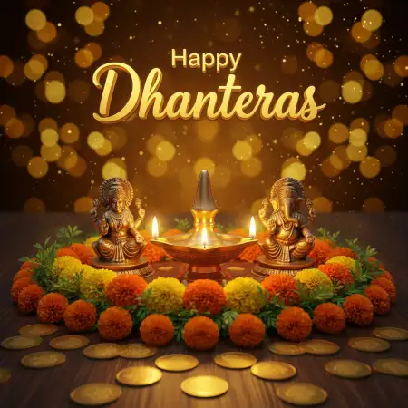 Free Happy Dhanteras Wishes In Short One Line Background Download