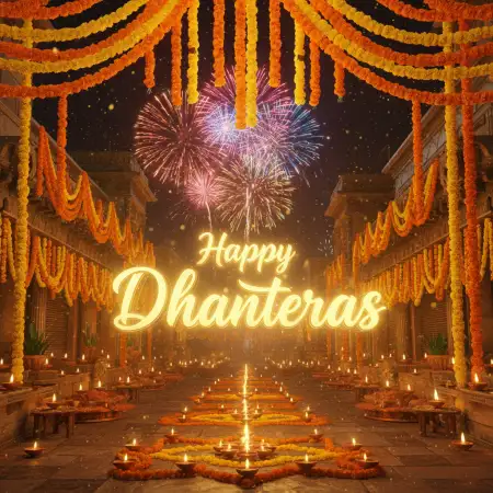Free Happy Dhanteras Wishes In Tamil Language Background Download