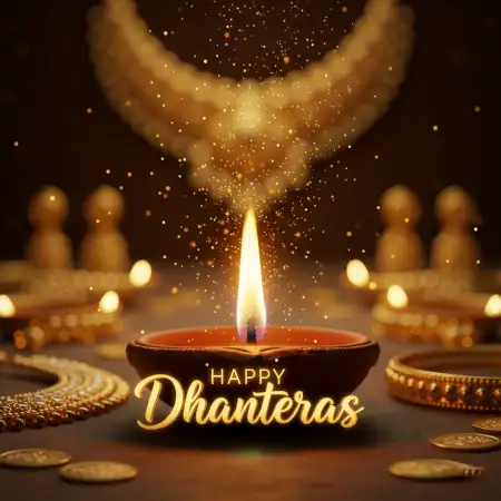 Free Happy Dhanteras Wishes In Urdu Language Background Download