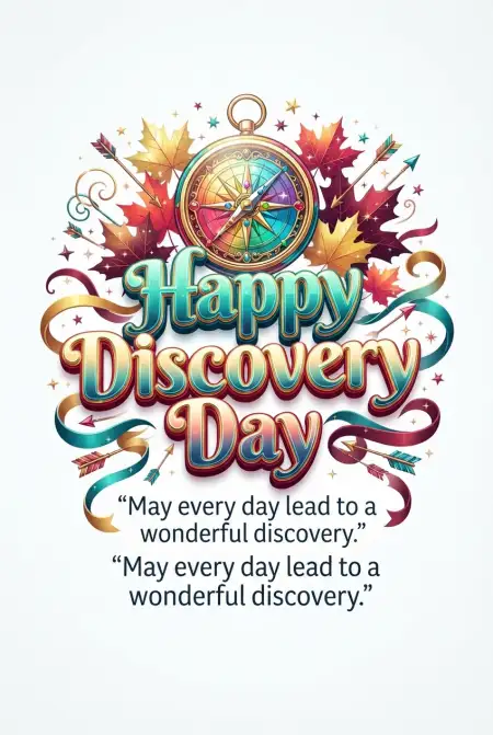 Happy Discovery Day Png - Free Discovery Day 2026 Download