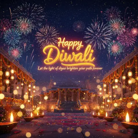 Happy Diwali 2025 Messages With Positive Vibes - Free Happy Diwali Message Download