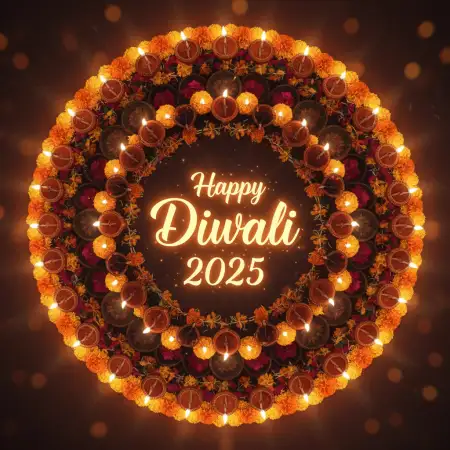 Happy Diwali 2025 Rangoli Design Images For Floor - Free Happy Diwali 2025 Download