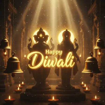 Happy Diwali 2025 Wishes In Hindi With Diya And Ganesh Photo - Free Happy Diwali 2025 Wishes Download