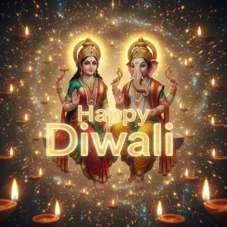 Happy Diwali 2025 With Lakshmi Ganesh Wallpaper - Free Happy Diwali With Lakshmi Download
