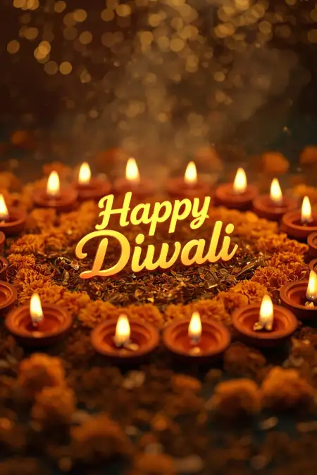 Happy Diwali Greeting Card Maker Online - Free Card Download