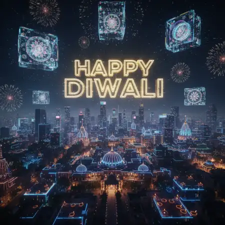 Happy Diwali Greetings 2025 For Corporate Email Template - Free Happy Diwali Greetings 2025 Download