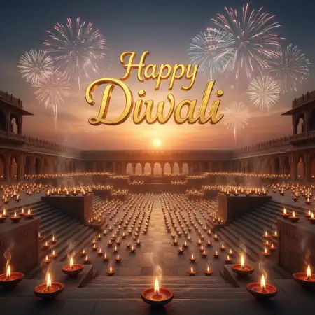 Happy Diwali Greetings 2025 In Gujarati - Free Happy Diwali Greetings 2025 Download