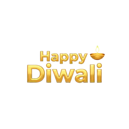 Happy Diwali Png Banner With Colorful Lights - Free Happy Diwali Png Download