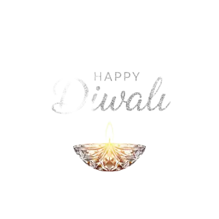 Happy Diwali Png In Golden Glitter Style - Free Happy Diwali Png Download