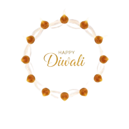 Happy Diwali Png Transparent With Diya Flames - Free Happy Diwali Png Download