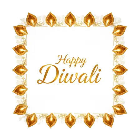 Happy Diwali Png With Indian Traditional Pattern - Free Happy Diwali Png Download