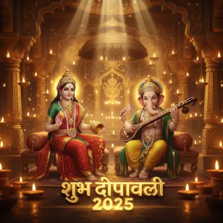 Happy Diwali Wishes With Goddess Lakshmi - Free Happy Diwali With Lakshmi Download