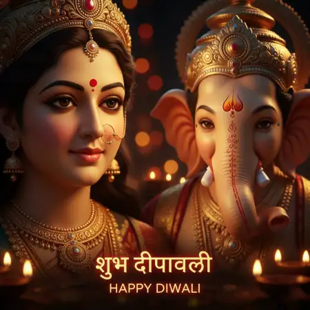 Happy Diwali With Lakshmi - Free Happy Diwali With Lakshmi Download
