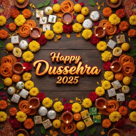 Happy Dussehra 2025 Messages With Emojis - Free Happy Dussehra Download