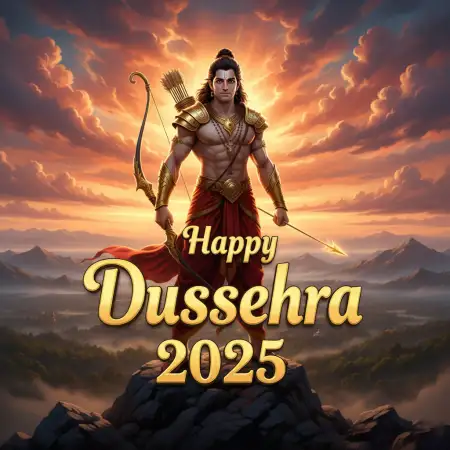 Happy Dussehra 2025 Wishes With Lord Ram And Ravana Images - Free Happy Dussehra Download