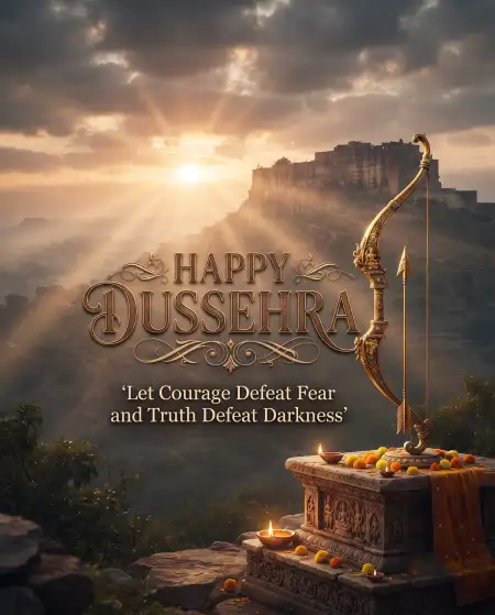 happy dussehra 2026 wishes for facebook cover