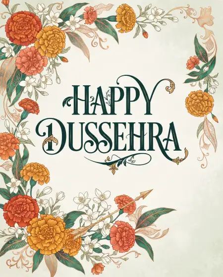 happy dussehra 2026 wishes greeting card design - Happy Dussehra 2026 Wishes