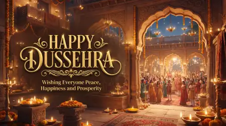 happy dussehra 2026 wishes in english for family