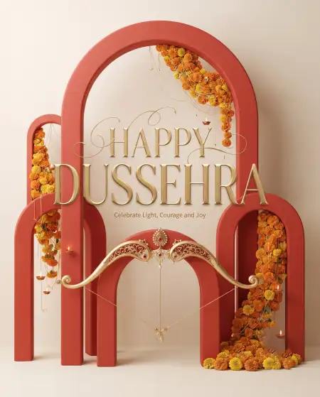 happy dussehra 2026 wishes luxury golden greeting card - Happy Dussehra 2026 Wishes