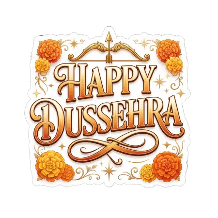 happy dussehra 2026 wishes transparent festival sticker png - Happy Dussehra 2026 Wishes