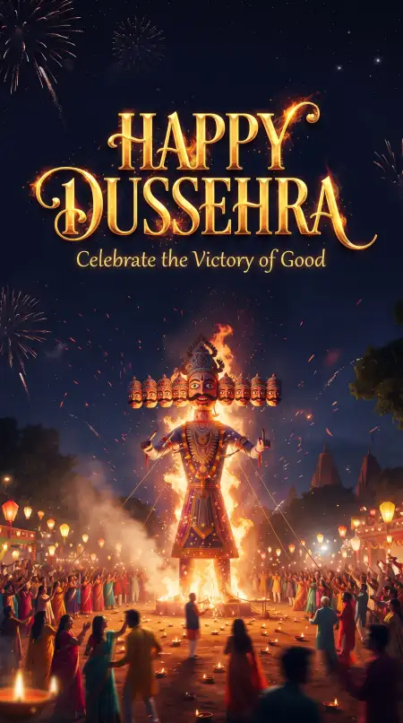 happy dussehra 2026 wishes with dhanush baan artwork - Happy Dussehra 2026 Wishes