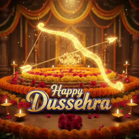 Happy Dussehra 3d Text Wallpaper - Free Happy Dussehra Download
