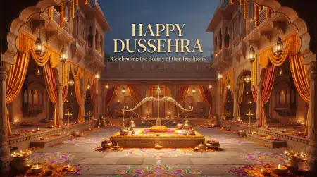 happy dussehra 4k wallpapers with ravana