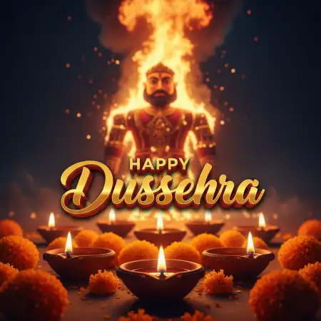Happy Dussehra Beautiful Greeting Card Hd - Free Happy Dussehra Download