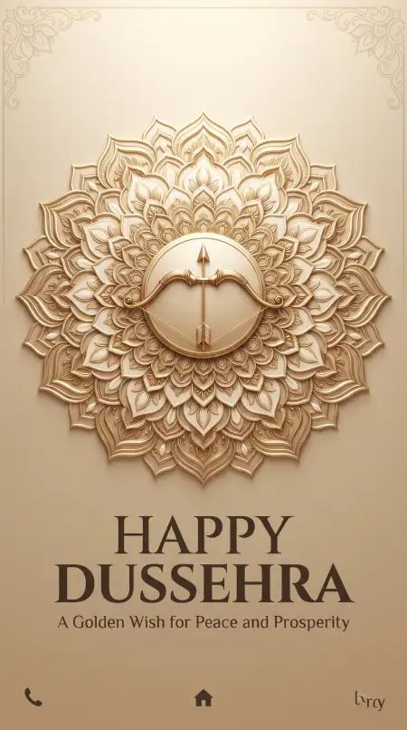 happy dussehra beautiful images with golden background