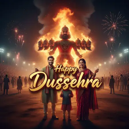 Happy Dussehra Burning Ravana Image Hd - Free Happy Dussehra Download