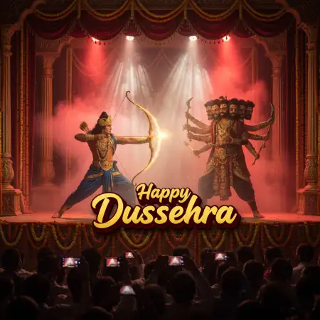 Happy Dussehra Celebration Background Vector - Free Vector Download