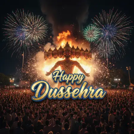 Happy Dussehra Decorative Banner Template - Free Template Download