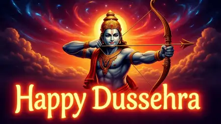 Happy Dussehra Invitation Card Template - Free Template Download