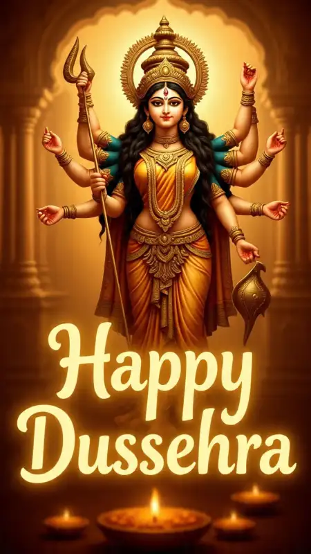 Happy Dussehra Maa Durga Blessing Quotes - Free Happy Dussehra Download