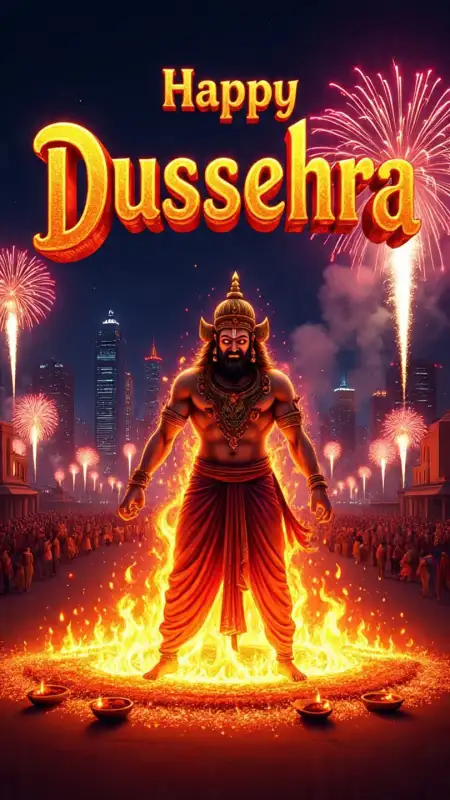 Free Happy Dussehra Photo Editing Background Image Download