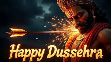Free Happy Dussehra Ppt Background Template Image Download