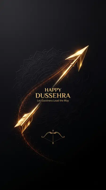 happy dussehra traditional images with bow and arrow