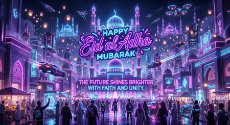 Happy Eid Al Adha Mubarak Typography Quotes - Free Happy Eid Al Adha With Quotes Download