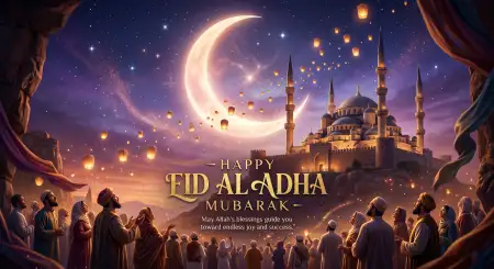 Happy Eid Al Adha Mubarak Wishes And Quotes - Free Happy Eid Al Adha With Quotes Download