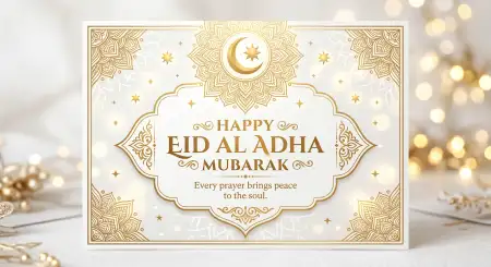Happy Eid Al Adha Quote Template For Social Media - Free Happy Eid Al Adha With Quotes Download