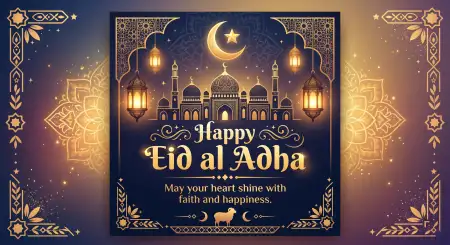 Happy Eid Al Adha Quotes For Celebration Post - Free Happy Eid Al Adha With Quotes Download