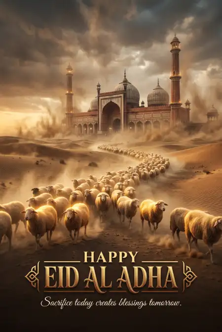 Happy Eid Al Adha Quotes For Mobile Wallpaper - Free Happy Eid Al Adha With Quotes Download