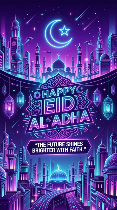 Happy Eid Al Adha Quotes With Elegant Typography - Free Happy Eid Al Adha With Quotes Download