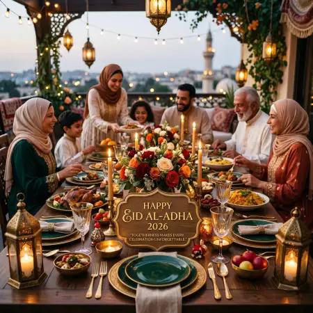 Happy Eid Al Adha Quotes With Family Gathering - Free Happy Eid Al Adha With Quotes Download